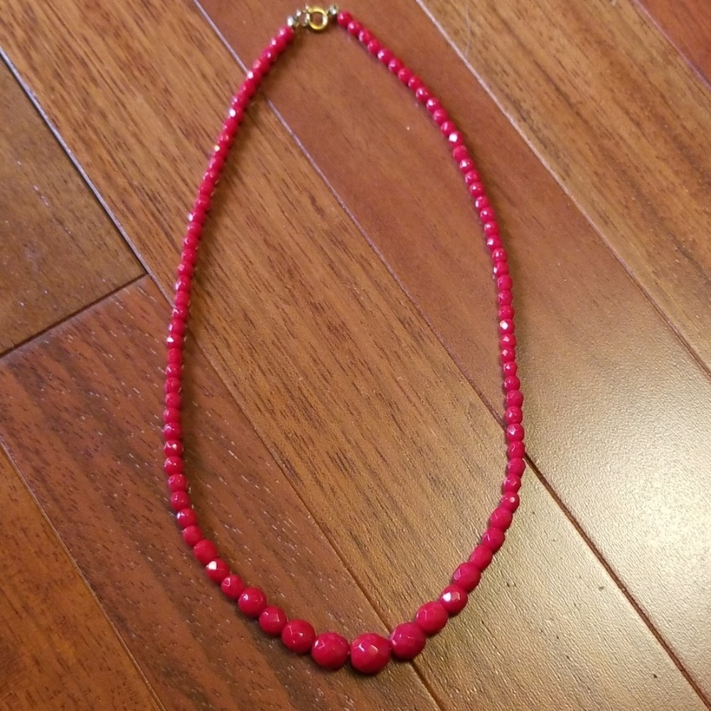 Vintage red necklace